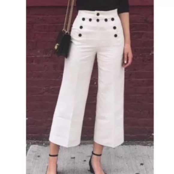 A.L.C. Pants - A.L.C. Pierce Crop Wide Leg Crop Twill Sailor Pant size 6
